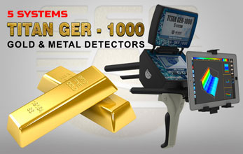 gold metal detector titan ger 1000